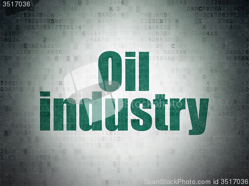 Image of Manufacuring concept: Oil Industry on Digital Paper background