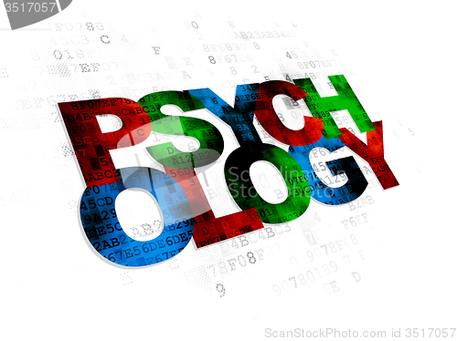 Image of Healthcare concept: Psychology on Digital background