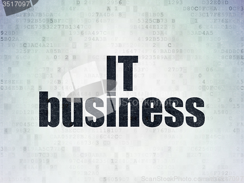Image of Finance concept: IT Business on Digital Paper background
