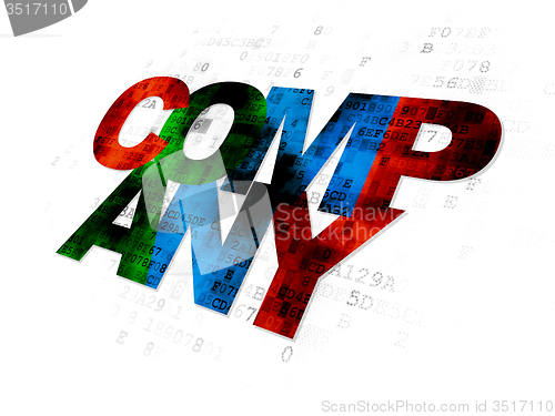 Image of Finance concept: Company on Digital background