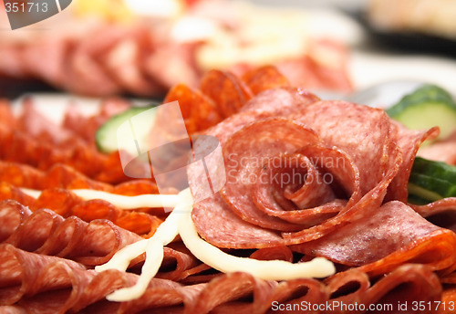Image of salami rose