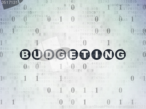 Image of Business concept: Budgeting on Digital Paper background