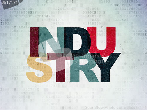 Image of Business concept: Industry on Digital Paper background