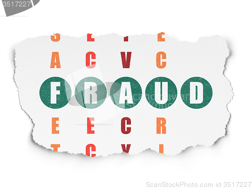 Image of Privacy concept: Fraud in Crossword Puzzle