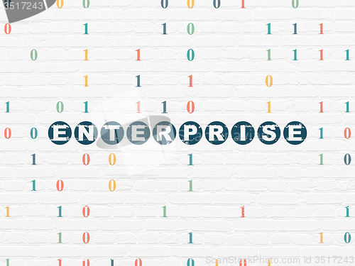 Image of Business concept: Enterprise on wall background