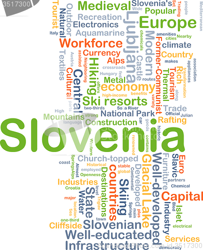 Image of Slovenia background concept