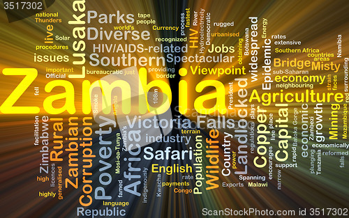 Image of Zambia background concept glowing