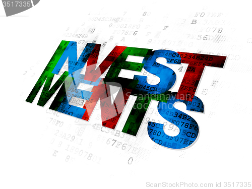 Image of Money concept: Investments on Digital background