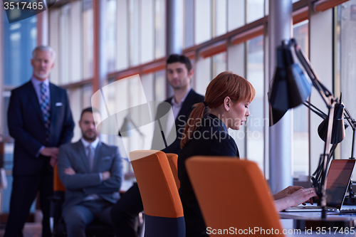 Image of business people group on meeting