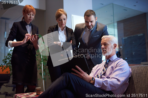 Image of business people group on meeting