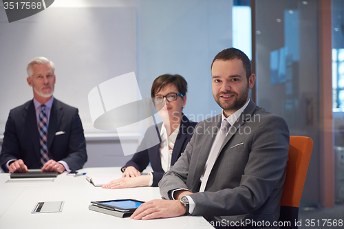 Image of business people group on meeting
