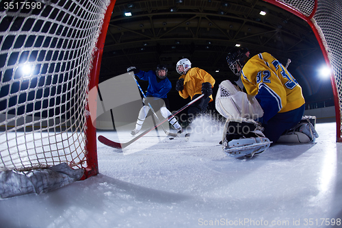 Image of ice hockey goalkeeper