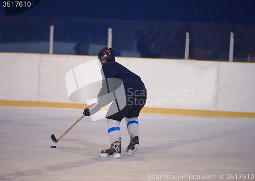 Image of ice hockey player in action