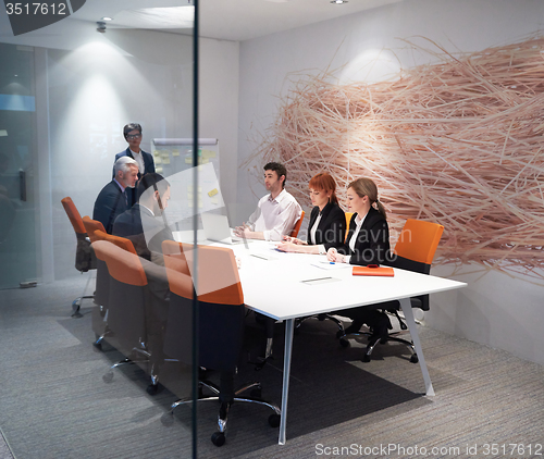 Image of business people group on meeting