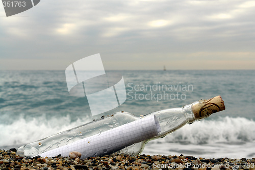 Image of message in a bottle