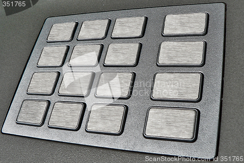 Image of ATM machine keypad