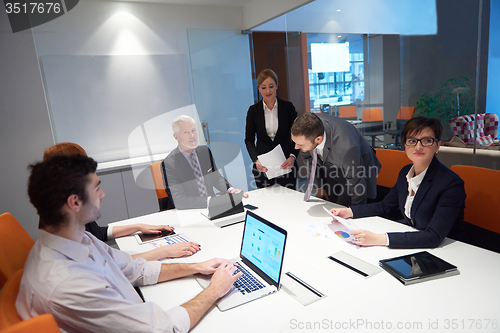 Image of business people group on meeting