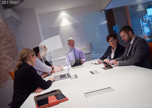 Image of business people group on meeting