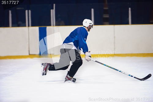 Image of ice hockey player in action