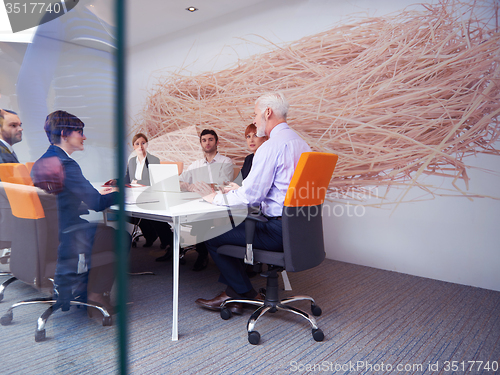 Image of business people group on meeting
