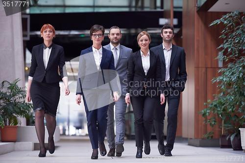 Image of business people team walking