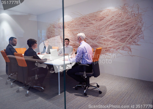 Image of business people group on meeting