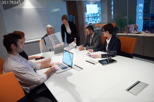Image of business people group on meeting