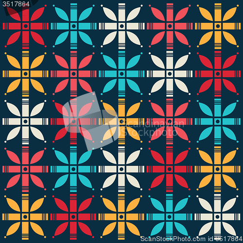 Image of seamless geometric pattern, modern background