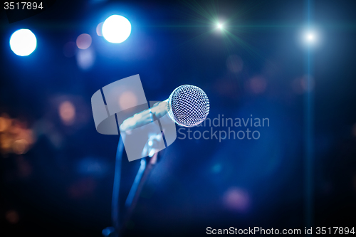 Image of Microphone on stage