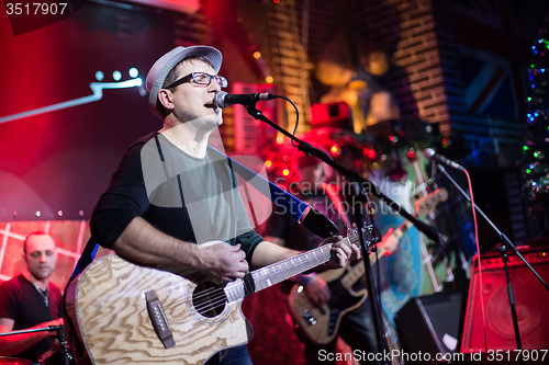 Image of Band performs on stage