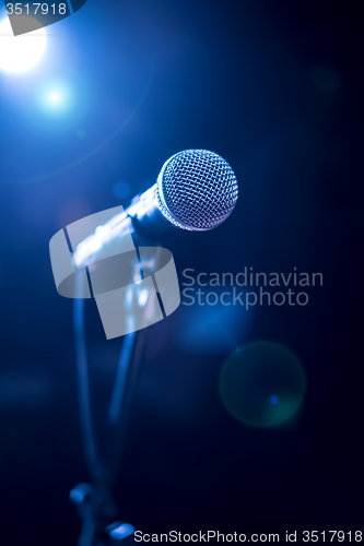 Image of Microphone on stage