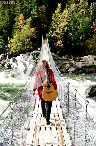 Image of Female guitarist