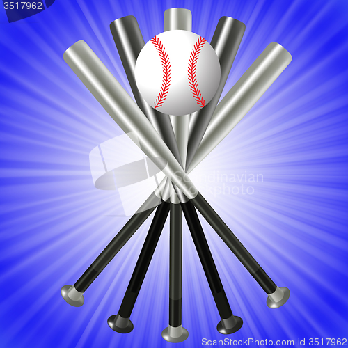 Image of Baseball Bats and Ball