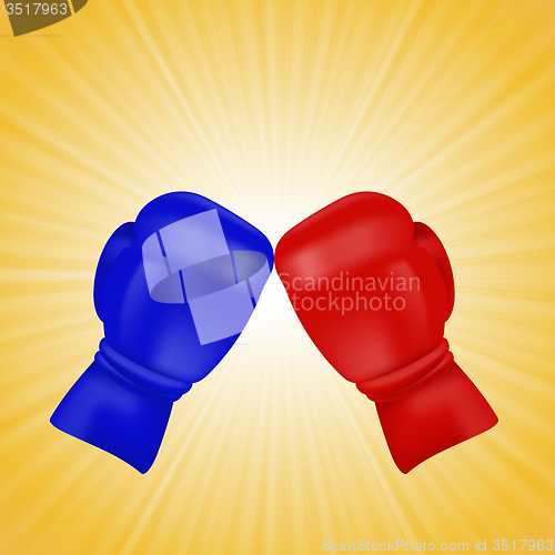 Image of Red and Blue Boxing Gloves