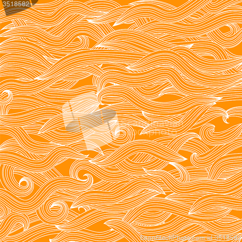 Image of Abstract Orange Wave Background