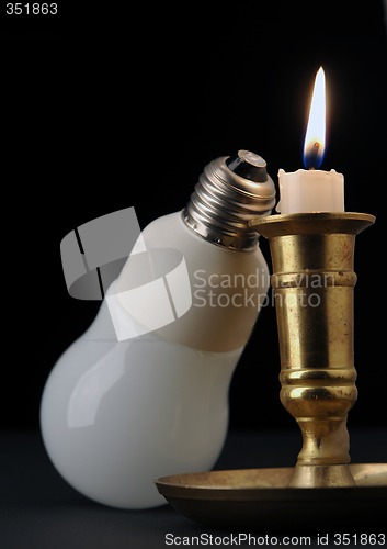 Image of More light, aflame candle