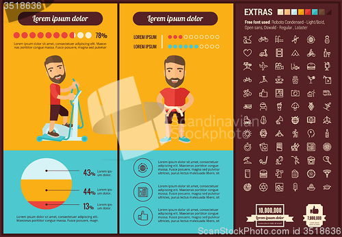 Image of Lifestyle flat design Infographic Template