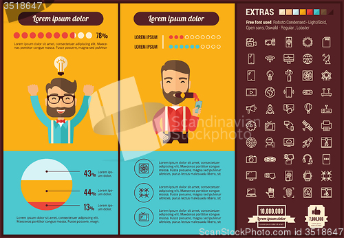 Image of Start up flat design Infographic Template