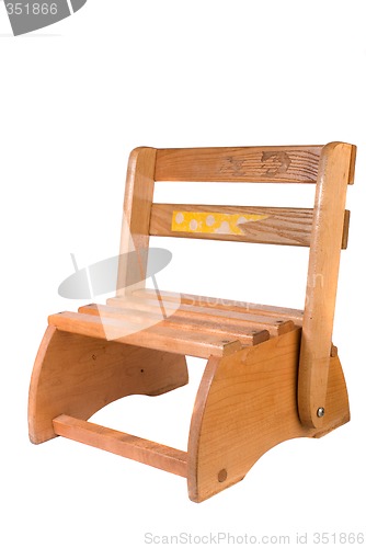 Image of Vintage Childs Convertible Chair And Stepstool