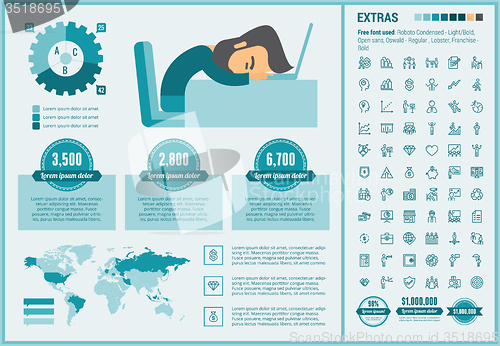 Image of Business flat design Infographic Template