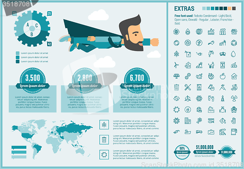 Image of Ecology flat design Infographic Template