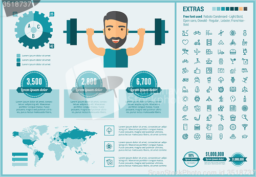 Image of Lifestyle flat design Infographic Template