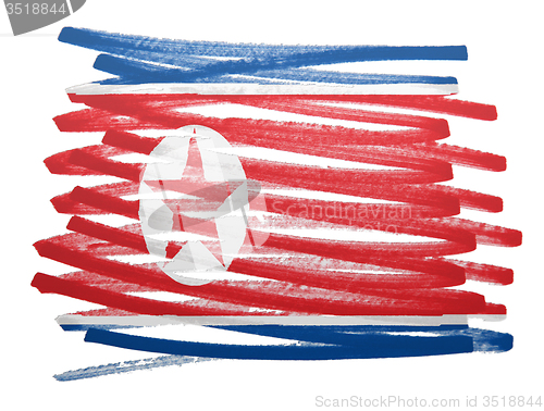 Image of Flag illustration - North Korea