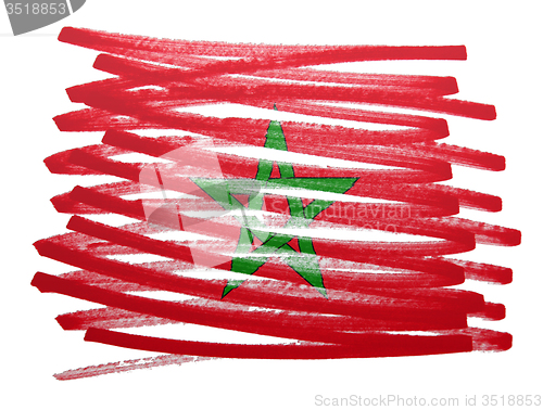 Image of Flag illustration - Morocco