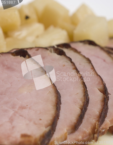 Image of sliced roasted ham