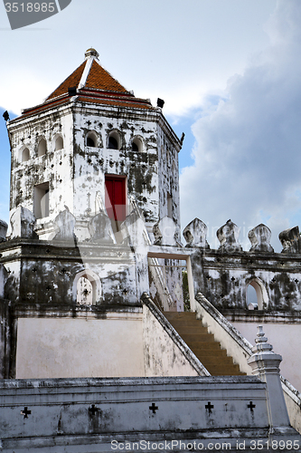 Image of  thailand asia   in  bangkok sunny  temple abstract cross colors