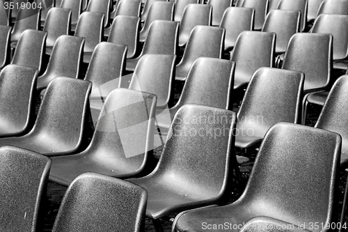 Image of empty seat in italy europe background black  texture