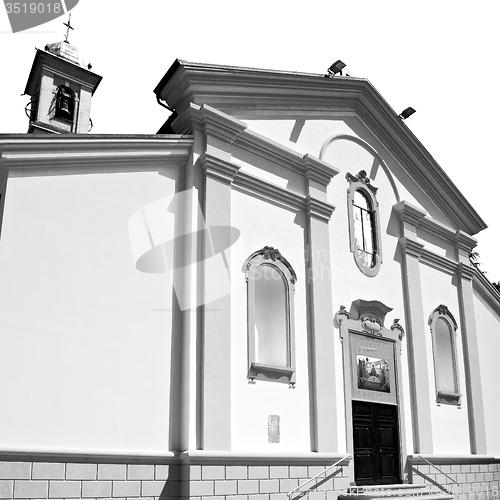 Image of old architecture in italy europe milan religion and sunlight