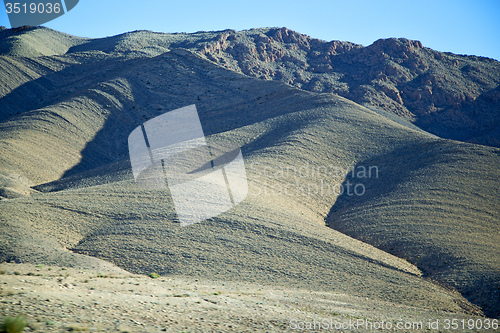 Image of valley hill   in   africa morocco  