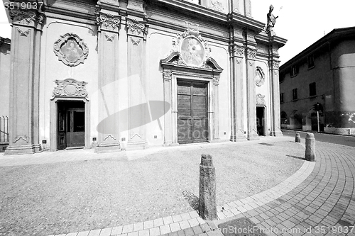 Image of abstract old column in the  country  of europe italy and marble 